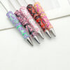 Wholesale DIY hand-painted painting oil beaded pen handmade cream cute pen multicolor swirling bead ballpoint pen in stock