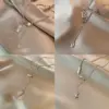Wholesale Fashion Letter Heart Shape Titanium Steel Inlay Zircon Pendant Necklace 1 Piece
