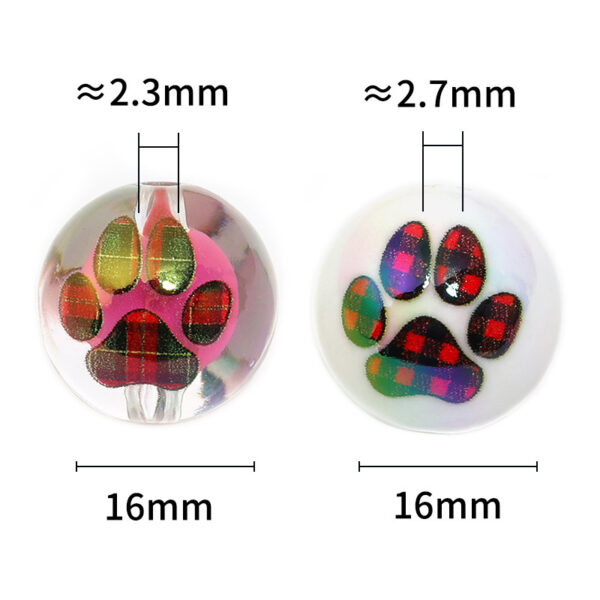 Wholesale Leopard print cat paw print beaded beads