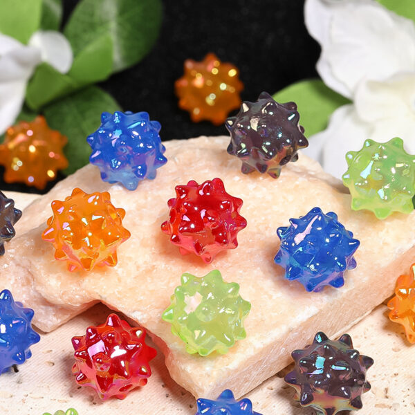Wholesale Colored sea urchin ball acrylic beads