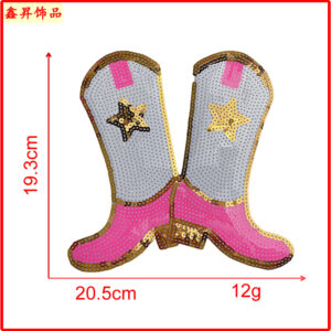 Hot melt glue*pink*shoes*pair*height 25cm