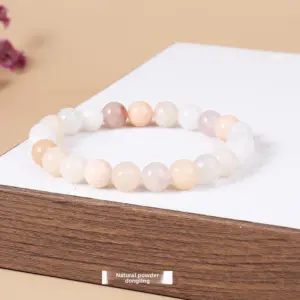 Natural Pink Dongling Bracelet / Diameter 6.1-6.8mm (about 30-32 Pieces)
