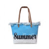 Wholesale 2024 new in stock large capacity tassel bag beach bag ladies shoulder tote bag foreign trade cross-border