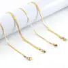 Wholesale Jewelry Simple Style Geometric 304 Stainless Steel Titanium Steel 18K Gold Plated Plating Stainless Steel Necklaces
