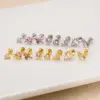 oly-d2c08cfdec6473e8ae7fcfa69b8b281b Wholesale 1 Piece Copper Zircon Ear Cartilage Rings & Studs Heart Shape Butterfly Waterproof Non Tarnish Surgical Steel