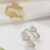 Wholesale Double Heart Shaped Earrings For Women With Embedded Zirconia Suitable For Daily Wear Office Parties Engagement Gifts