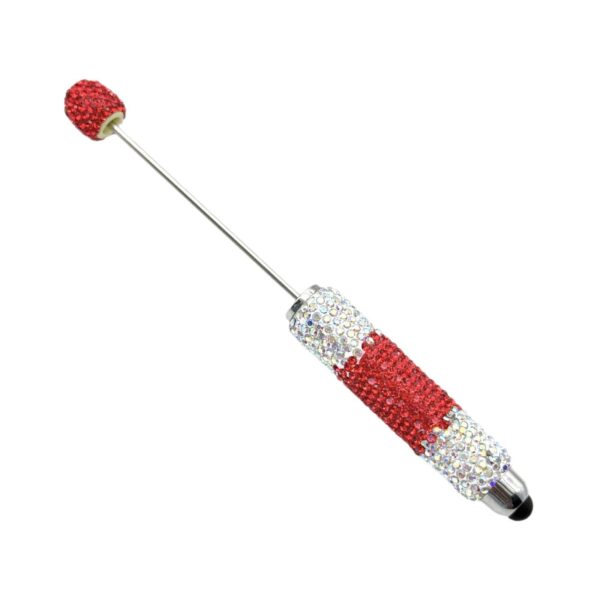 Wholesale DIY Gradient Full Diamond Pen Creative Multi-Functional Beaded Touch Screen Pen Plug-In Mobile Phone iPad Touch Capacitive Pen