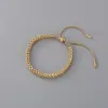 Wholesale Vintage Style Geometric 304 Stainless Steel 18K Gold Plated Stainless Steel Bracelets In Bulk
