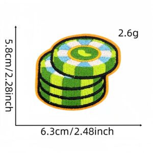 Green plant cloth stickers 12#