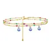 Wholesale Retro Devil's Eye Stainless Steel Wholesale Anklet