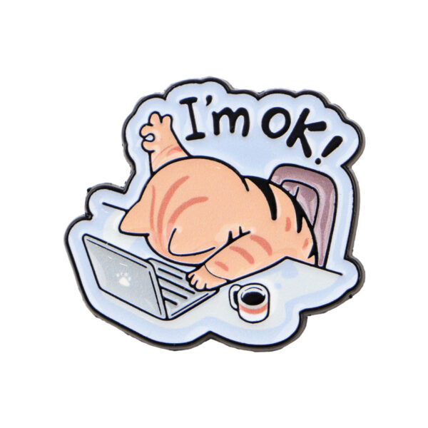 oly-d2f39e28e2786bf49839d74b286daf2f Wholesale Cat quote brooches, cartoon metal badges, creative English letter jewelry