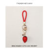 Wholesale Diamond Heart Keychain Full Diamond Car Key Pendant Jewelry Bag Strawberry Bow Love Hanging
