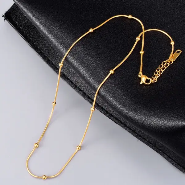 oly-d2ff546e55d5acffb9e22462e2ad527b Wholesale PVD Coated Real Gold Plated 18K Gold Heart 304 Stainless Steel Titanium Steel Waterproof Non Tarnish 304 Stainless Steel Titanium Steel Necklace