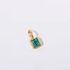 Wholesale 304 Stainless Steel Geometric PVD Coated Zircon 18K Real Gold Plated Simple Style Classic Style Waterproof Non Tarnish Plating Inlay