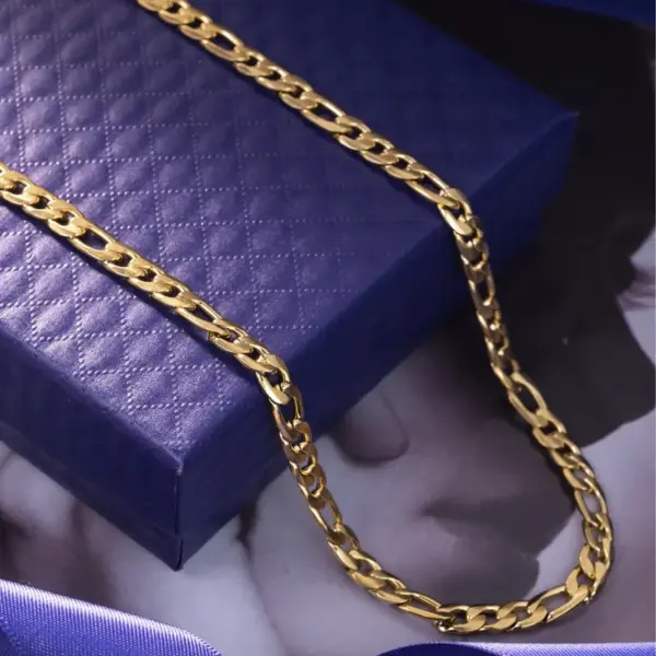 201 Stainless Steel Solid Color PVD Coated Golden Plated Hip-Hop Modern Style Classic Style Gold Sier Bracelets Necklace