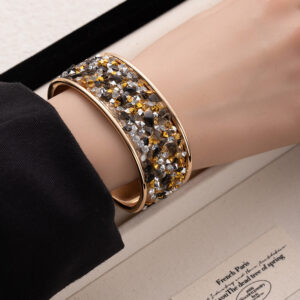 L285 -2 black cross-border gravel rhinestone bracelet