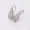 Wholesale 1 Pair Simple Style Solid Color Inlay Copper Zircon Earrings
