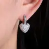 Wholesale Geometric Diamond Copper Artificial Gemstones Earrings