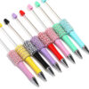 Wholesale Heavy Industry DIY Beadable Pen Multicolor Pearl Beaded Pen