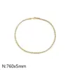 Wholesale Ion Plating (IP) 18K Gold Plated Solid Color 304 Stainless Steel Simple Style Waterproof Non Tarnish 304 Stainless Steel Lobster Trigger Clasp Closure Chain Necklace