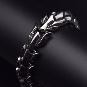 L182/19cm silver keel bracelet