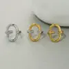 oly-d33a0b7e40b0a4e5911543daadfcf2d7 Wholesale PVD Coated Real Gold Plated 18K Gold Geometric 304 Stainless Steel Casual Simple Style Waterproof Non Tarnish Adjustable Ring