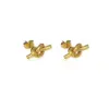 Wholesale 1 Pair Fashion Knot Titanium Steel Plating Ear Studs