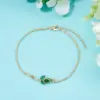 Wholesale Simple Style Flower Stainless Steel Plating Inlay Rhinestones Bracelets