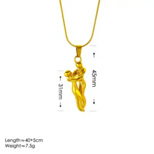 Gold Couple Necklace
