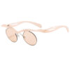 Wholesale cross-glasses sunglasses women's round frame sunglasses men's high-grade sense special-shaped half-frame eyebrows personalized sunglasses