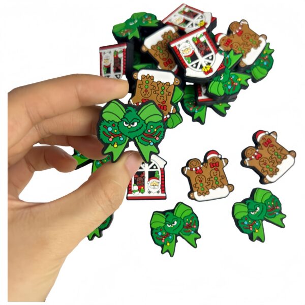 Wholesale 10pcs Christmas Silicone Food Grade Soft Baby Beads OLY Exclusive