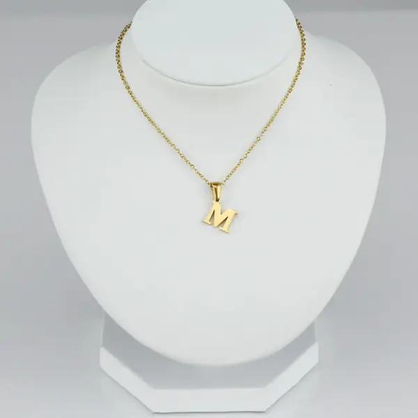 Wholesale Simple Style Letter Stainless Steel Plating Pendant Necklace