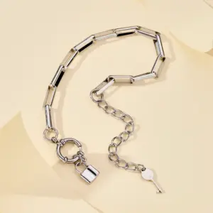 Silver / One Size / Key Lock