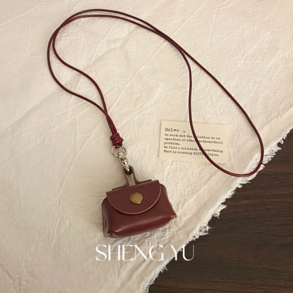 oly-d368d8c3d7501bd155d8fe5367d222c5 Wholesale Korean Style Choker Key Bag Coin Purse Necklace Niche Leather High-end Retro Neck Autumn Woolen Chain