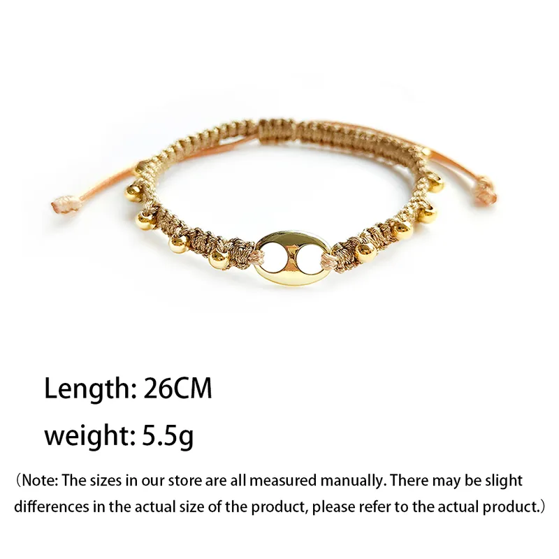 Wholesale Fashion Geometric Natural Freshwater Pearl Copper Knitting Bracelets