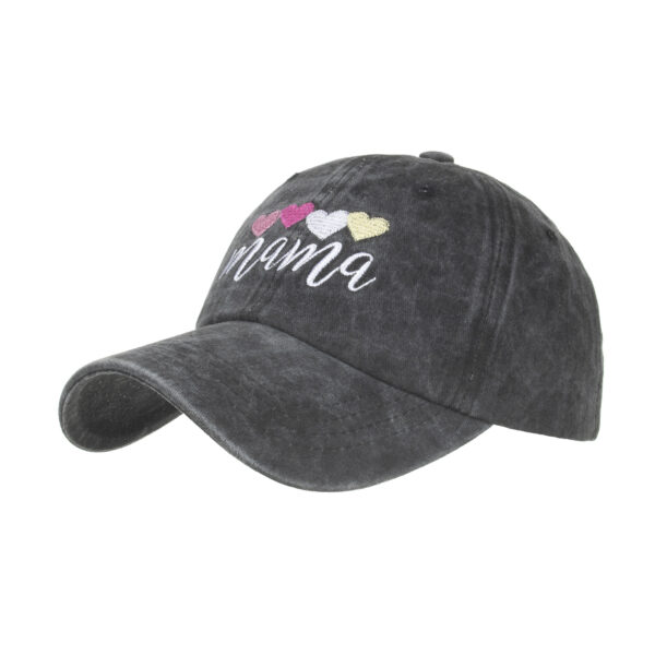 oly-d3755250ccf7da30c1ab8a777f2f5a9a Wholesale Spring and Summer new love embroidered double cross elastic mesh ponytail baseball cap peaked cap B828