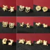 PVD Coated 18K Gold Real Gold Plated Dog Lion Cat 304 Stainless Steel Cute Basic Classic Style Waterproof Non Tarnish Ear Studs