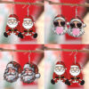 Wholesale Cute and quirky Santa Claus pendant earrings for Christmas