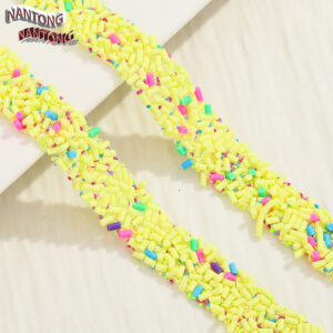 6 yellow-green rose red blue green cylindrical style / 1.5cm double-layer hot melt adhesive, colorful resin mixed drill strips