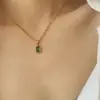 oly-d38ce3624c58f30e731badd9140ce440 Wholesale PVD Coated Real Gold Plated 18K Gold Heart 304 Stainless Steel Titanium Steel Waterproof Non Tarnish 304 Stainless Steel Titanium Steel Necklace