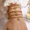 Wholesale Copper Gold Plated Simple Style Star Butterfly Heart Shape Zircon Bracelets