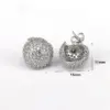 oly-d394421c812d3d8064e6e23cffed127e Wholesale 1 Pair Ig Style Simple Style Round Water oplets Heart Shape Plating Inlay Copper Zircon 18k Gold Plated Sier Plated Ear Studs