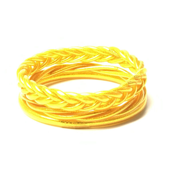 Wholesale 3 PCS/Set Plastic Jelly bangles Braided Bracelet PVC Silicone Tube Leopard Leather Bracelet suit