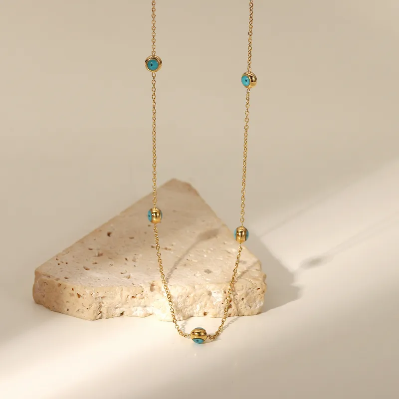 Wholesale Lady Ball Stainless Steel Titanium Steel Plating Gold Plated Pendant Necklace