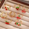 oly-d3a5cf9e084c4d5e4811f4dbbea3d066 Wholesale Sweet Love Cherry Open Ring