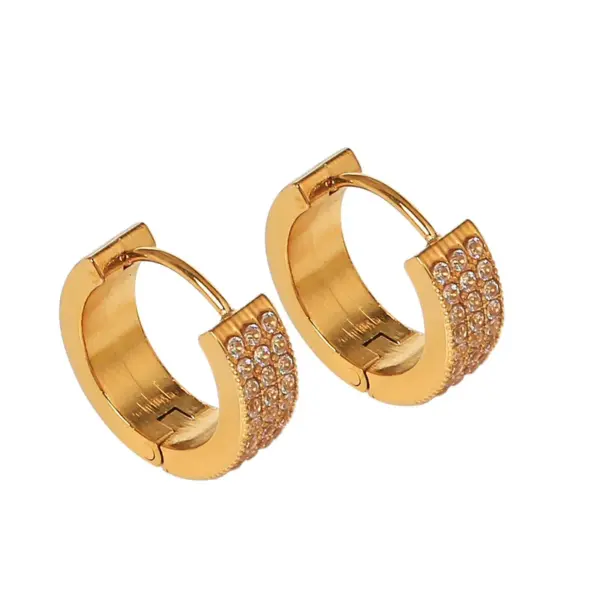 Wholesale 316 Stainless Steel PVD Coated Geometric Earrings For Women's