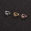 Ear Cartilage Rings & Studs Flower Copper Zircon