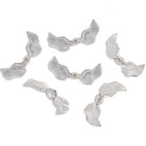 Angel Wings - Silver / 19x44mm (1 pack/10 pieces)