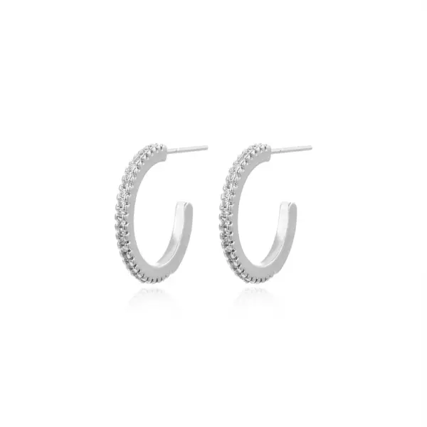 Wholesale 1 Pair Modern Style Round Plating Inlay Copper Zircon 18k Gold Plated Earrings