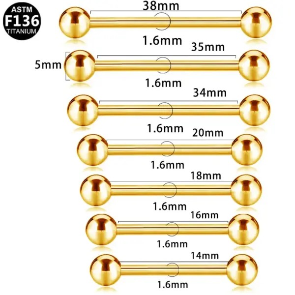 Wholesale 1 Piece Ear Cartilage Rings & Studs Simple Style Classic Style Geometric Pure Titanium Titanium Alloy Plating